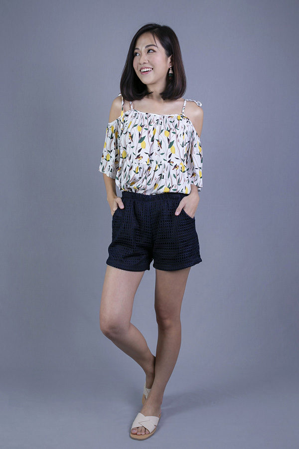 PANMY EYELET SHORTS (BLUE)