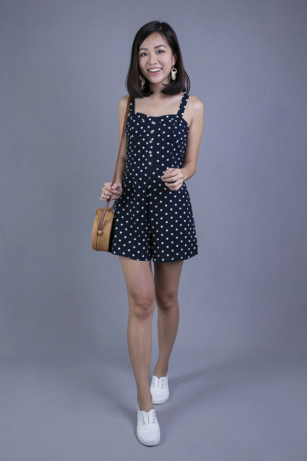 MANDY POLKADOT ROMPER (BLUE)
