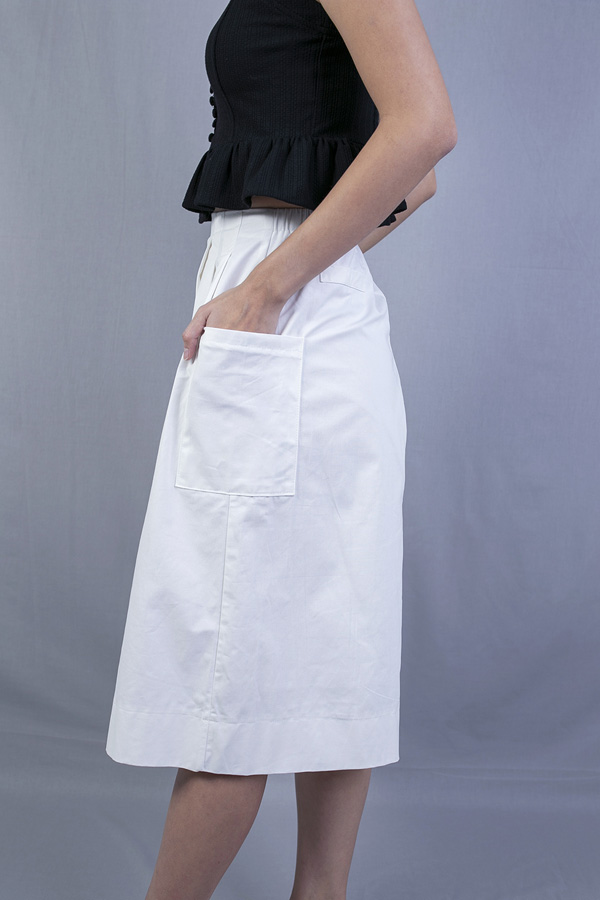CHAZ SIDE POCKETS CULOTTES (WHITE)