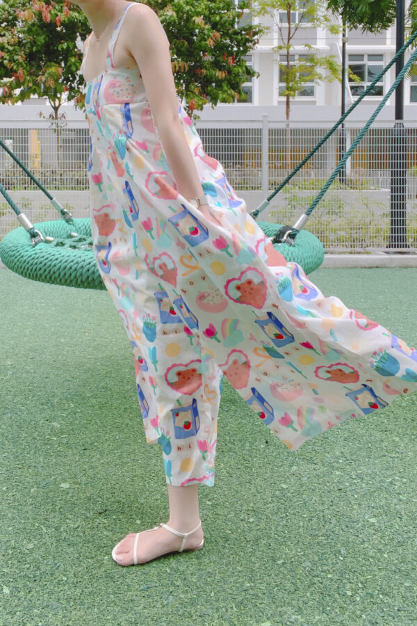CUTE BEAR JUMPSUIT (WHITE)